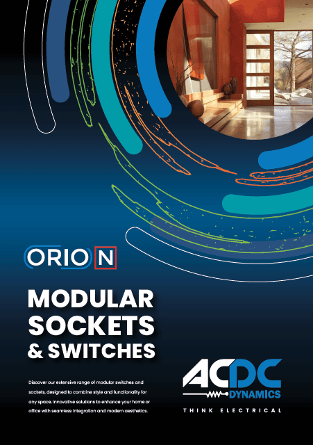 ORION - MODULAR SOCKETS AND SWITCHES